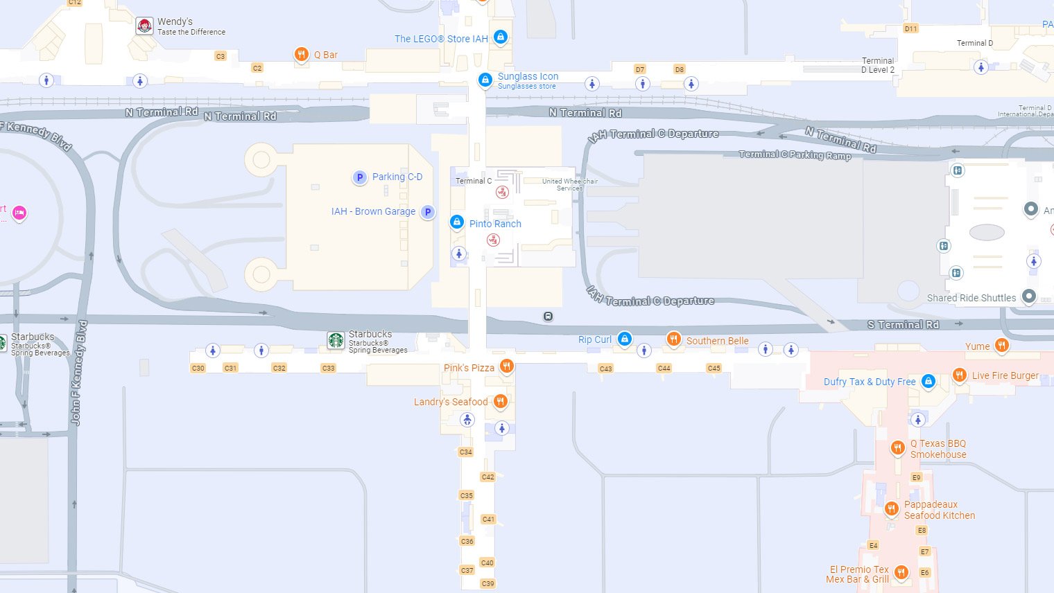 c terminal bush airport
