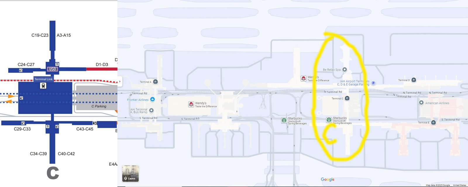 George Bush Airport terminal c
